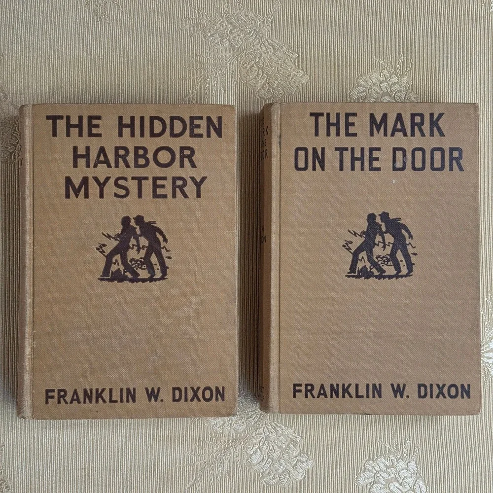 Hardy Boys Books Lot Hidden Harbor Mystery Mark on the Door Franklin Dixon 1930s